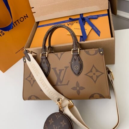 Louis Vuitton-s Seasonal New ONTHEGO Horizontal Handbag M46653 Top Quality Size: 25 * 13 * 10cm