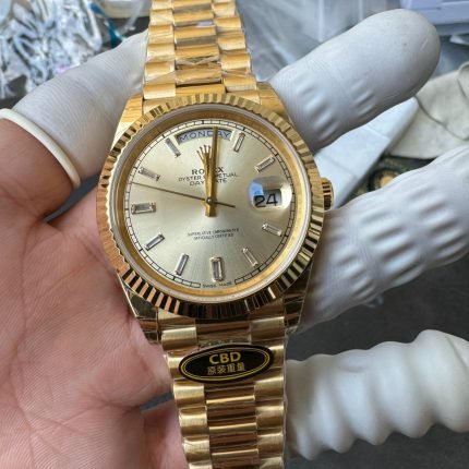 Rolex Yellow Gold Day-Date 40mm Caliber 3255 Pair of Original Weights