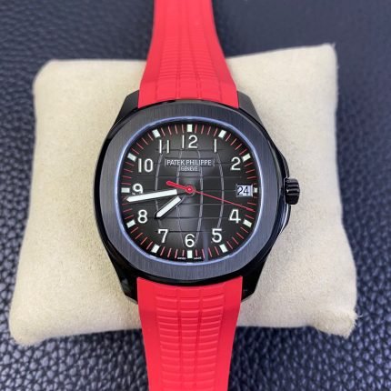 Patek Philippe 5167 Grenade carbon black Red Strap