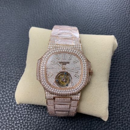Patek Philippe Nautilus Women's Moissanite full diamonds